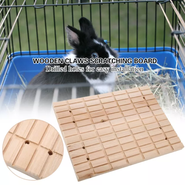 Griffes En Bois Gratter Board Pour Pet Hamster Squirrel Rabbit Play Toy Cage Qcs