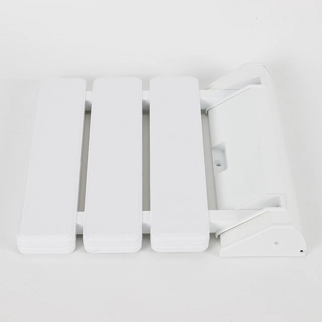 Sedile doccia sedia doccia pieghevole sgabello da bagno sgabello da parete per spa bagno 130 kg bianco 2