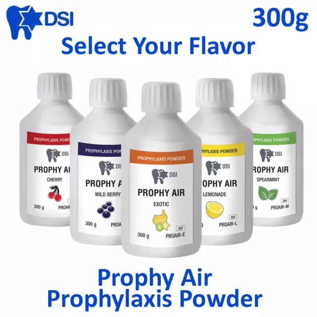 Dental DSI Prophy Air Prophylaxis Powder Teeth Polish Stain Remove 300g Select