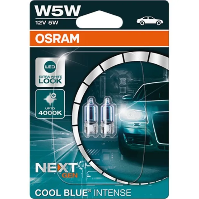 Kit 2 Ampoules Halogène auto Osram COOL BLUE® INTENSE NextGen W5W 12V 2825CBN-02