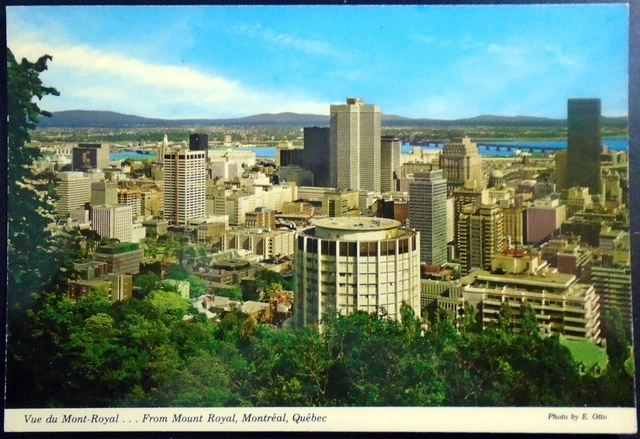 From Mount Royal, Royal Bank Tower, Place Ville-Marie Bldg., Montreal, Quebec