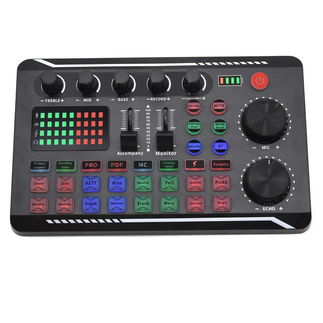 Kit Podcast DHQCQL - Table Mixage, Micro BM800, Bras, Carte Son, Pour Streaming, YouTube, Jeu