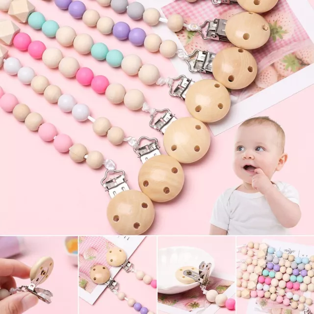 Soother Chew Toys Infant Nipple Holder Dummy Clips Pacifier Chain Baby Teething