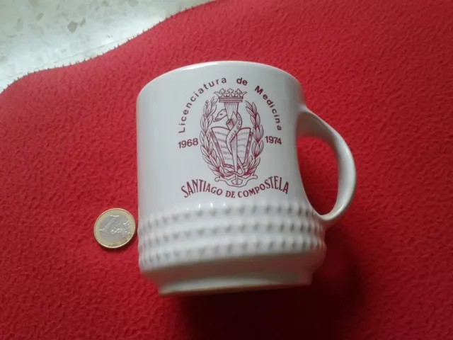 Jarra Taza Licenciatura De Medicina Años 1968 1974 Santiago Compostela Vitrosan