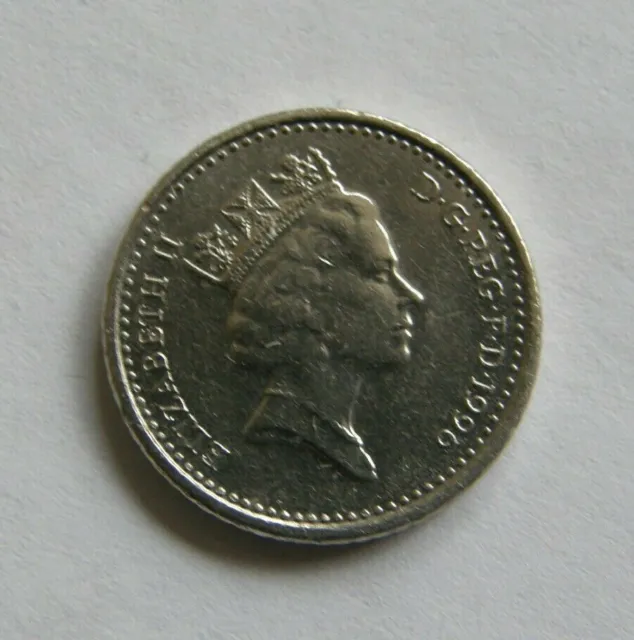 Great Britain Coin 5 Pence 1996 Elizabeth II Copper-nickel 18mm