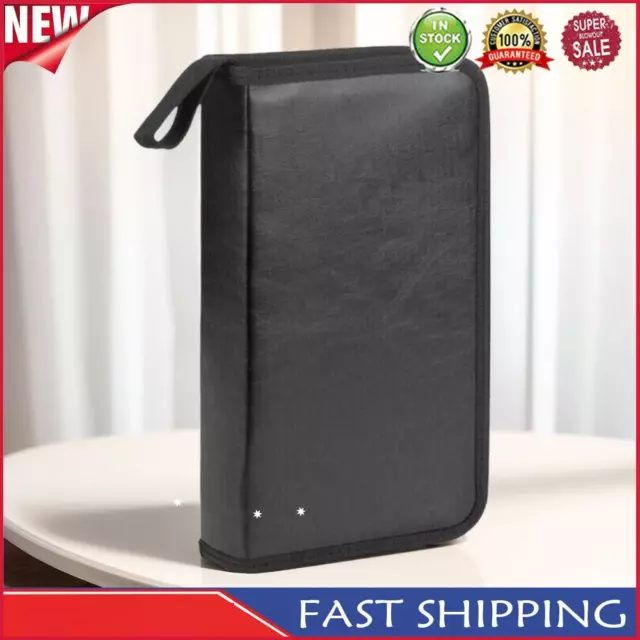 Portable Zipper DVD CD Holder 80pcs Capacity DVD VCD Wallet Organizer Dustproof