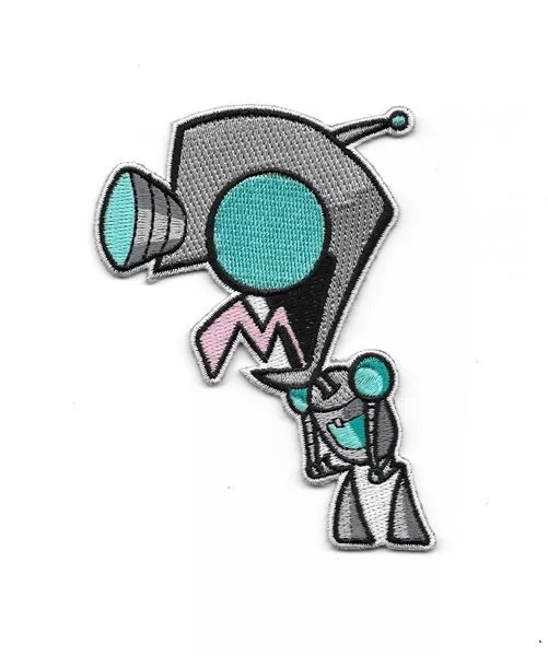 Invader Zim Animated TV Series Gir Robot Figure Embroidered Patch, NEW UNUSED