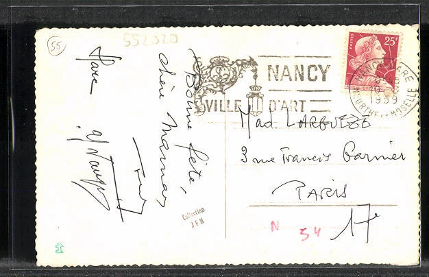 CPA Fresnes-en-Woevre, vue de la rue 1959 2