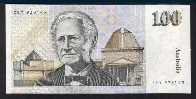 Australia R-609.. (1985) Johnston/Fraser - 100 Dollars..  gEF-aUNC