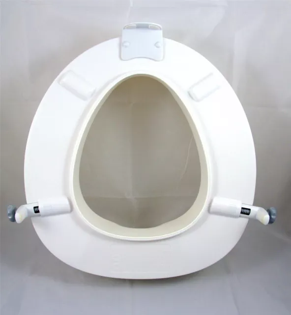 Sollevatore sedile WC rialzato 4"" (10 cm) Serenity Bariatric (fino al 34°) SENZA coperchio 3