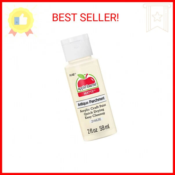 Apple Barrel Acrylic Paint in Assorted Colors (2 oz), 21463, Antique Parchment
