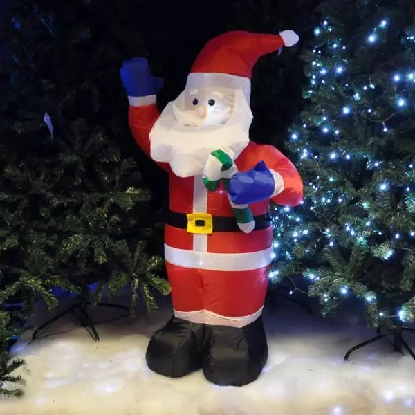 Christmas Inflatable LED Santa Claus Decoration Outdoor Light Up Large Xmas 4FT