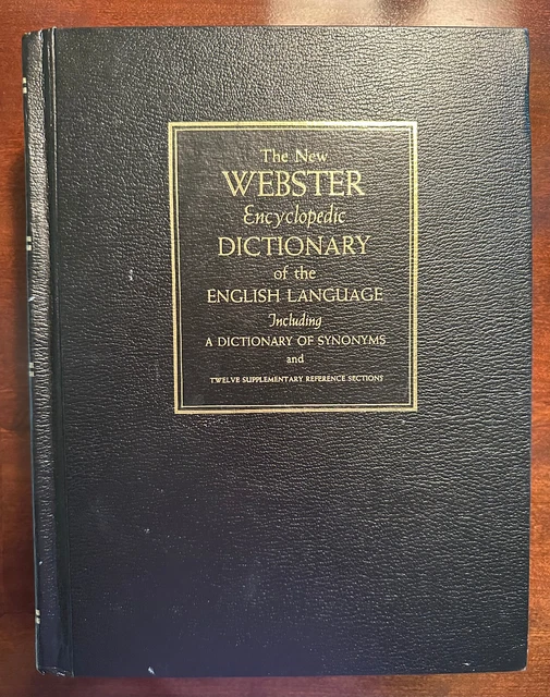 NEW WEBSTER ENCYCLOPEDIC Dictionary of the English Language