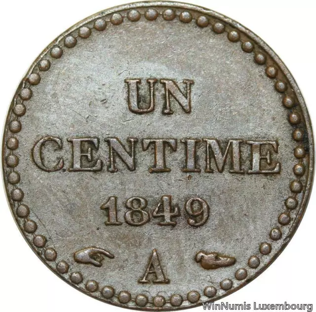 B6713 Un Centime Dupré 1849 A Paris République SUP -> Make offer
