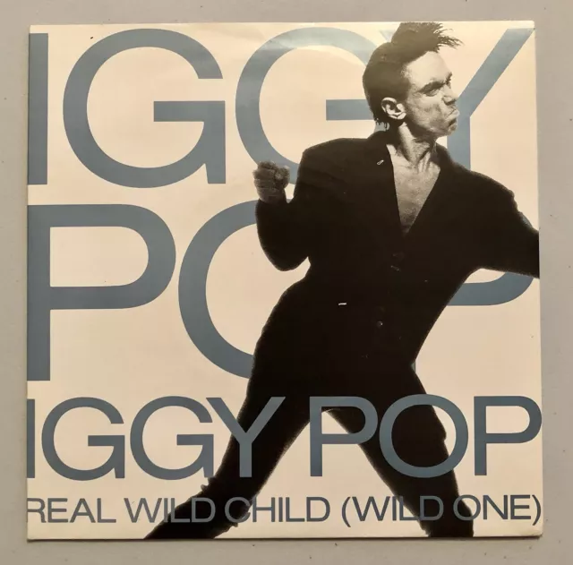 IGGY POP Real Wild Child 7" 45u/min UK Bildhülle solide Mitte EX/NM