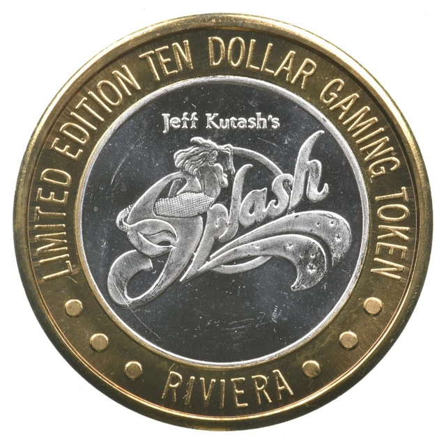 Riviera $10 Gaming Casino Token .999 SILVER Strike *777