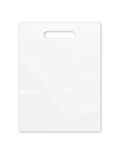 Clear Plastic Bag with Handles 9" X 12" Clear Frosted Die Cut Plastic Bags with