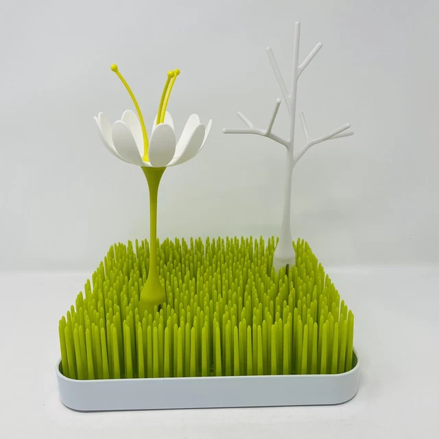 Boon Lawn Countertop Baby Bottle Drying Rack Includes Twig & Flower Accessories