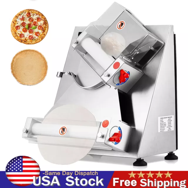 4-16" Commercial Electric Pizza Dough Roller Sheeter Pastry Press Making Machine