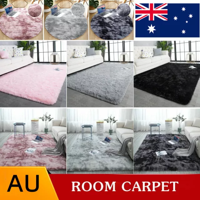 Floor Mat Rugs Shaggy Rug Area Carpet Large Soft Mat Bedroom Living Room Mats AU