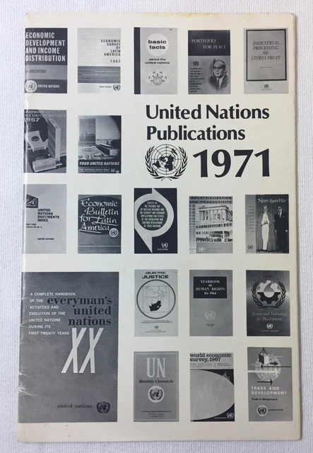 1971 Catalogo ~ United Nazioni Publications