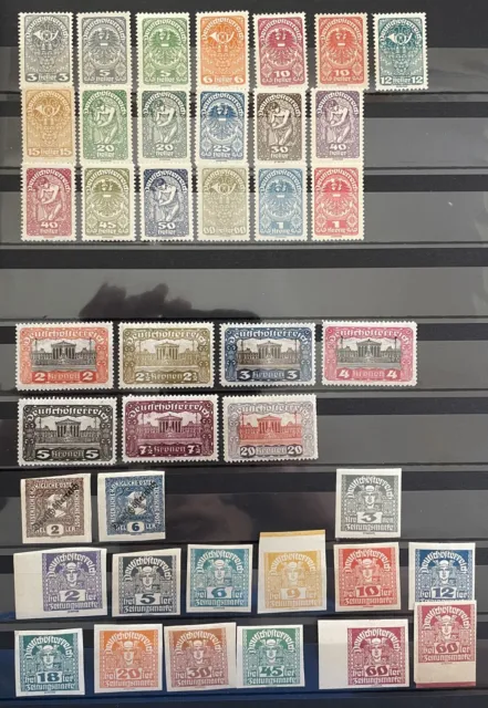 Österreich Lot mit postfrischen Briefmarken  - e018