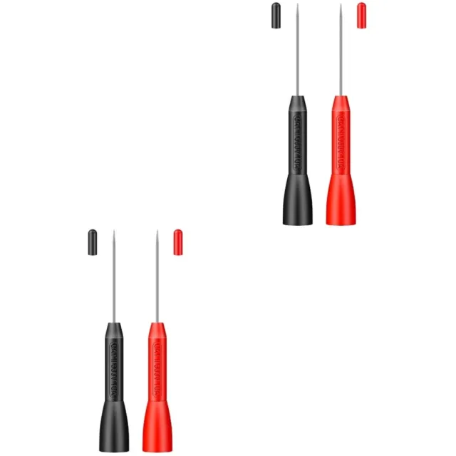 2 paia di sonde multimetriche in acciaio inox piercing filo spilla posteriore