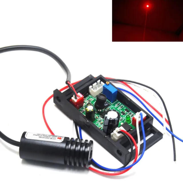 100mW 150mW 650nm Red Focus Dot Laser Diode Module 12V Driver TTL Modulation