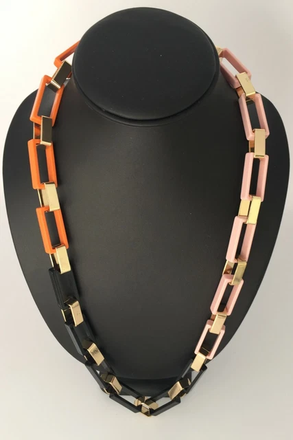 Collier Vintage Doré Composite Multicolore - Occasion