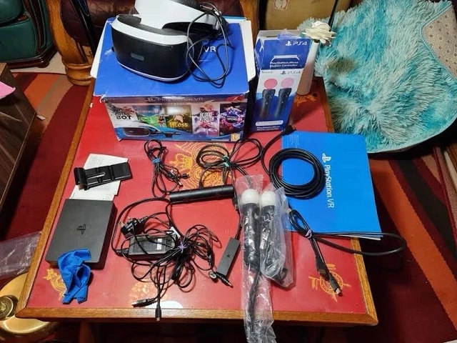 PLAYSTATION 4 PS4 VR PSVR V2 Virtual Reality Headset Boxed2 Games