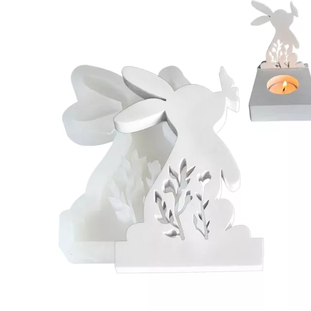Easter 3D Easter Rabbit Silicone Moulds Casting Moulds Rabbits Candle Moulds