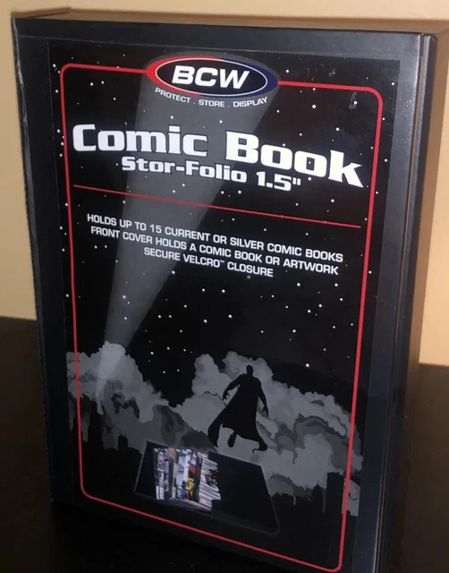 Comic Book Portfolio Box - BCW Stor-Folio Black Back Drop Style