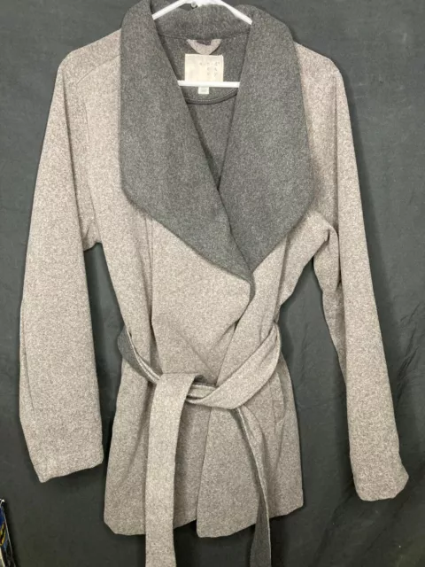 A New Day Women's Size XL Foraging Gray Wool Lined Long Coat. Awesome Condition.