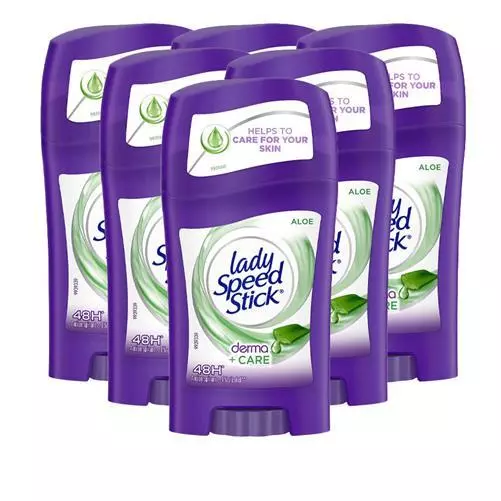 Lady Speed Stick Aloe Vera Bâton Déodorant Frais Cool Parfumé Valeur Paquet De 6