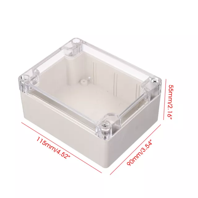 waterproof Clear Plastic Waterproof Electronic Project Box Case Enclosure Cover
