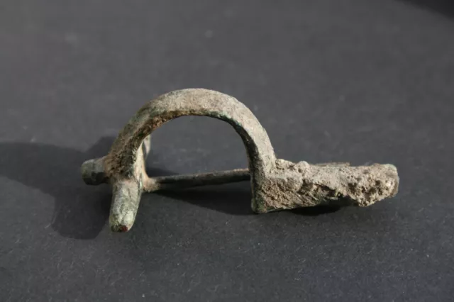 Beautiful Bronze Roman Crossbow Fibula : 200 - 400 A.D.