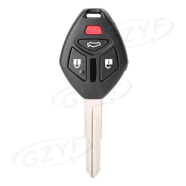 4 Button Remote Key Fob Shell Case Blade Pad For Eclipse Galant Lancer 2007-2010