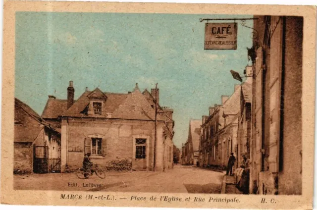 CPA Marce - Place de l'Église et Rue Principale (165176)