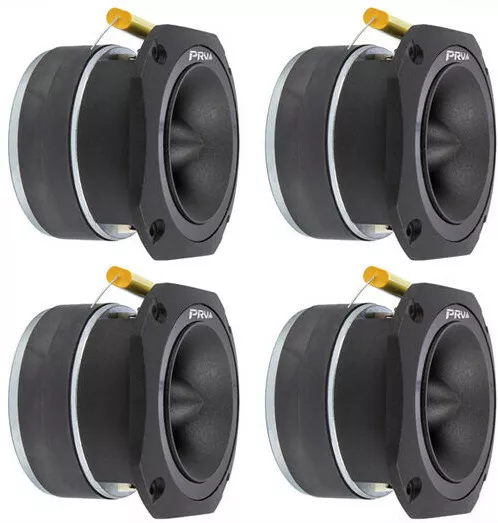 4x PRV Audio TW700Ti High Power Titanium Bullet Tweeter 240W 8-Ohm Car Audio