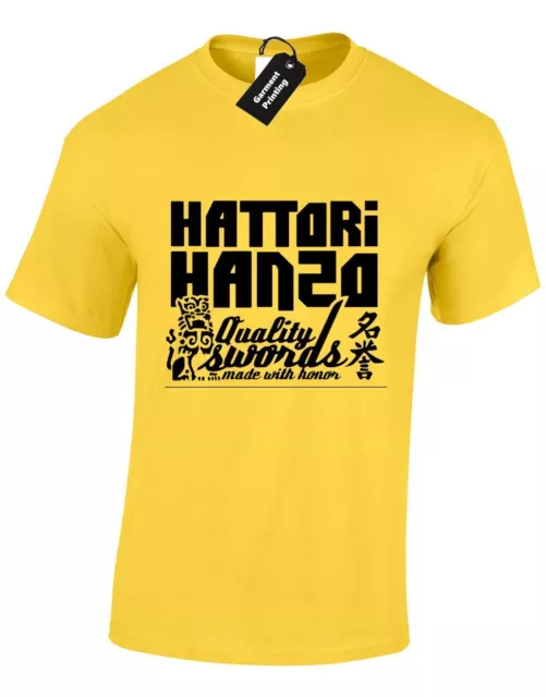 T-Shirt Hattori Hanzo Da Uomo Kill Pulp Samurai Spada Giapponese Divertente