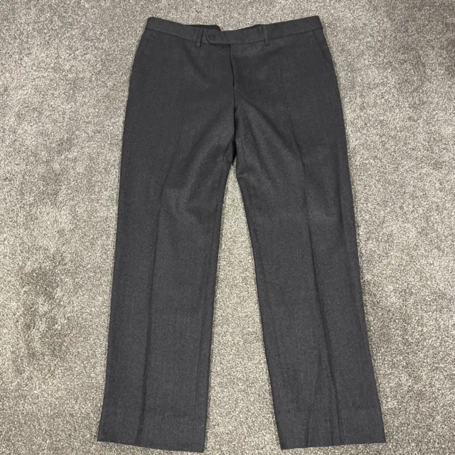 Bensol Dress Pants Mens 36x28 Wool Straight Leg Pleated Job Work Business