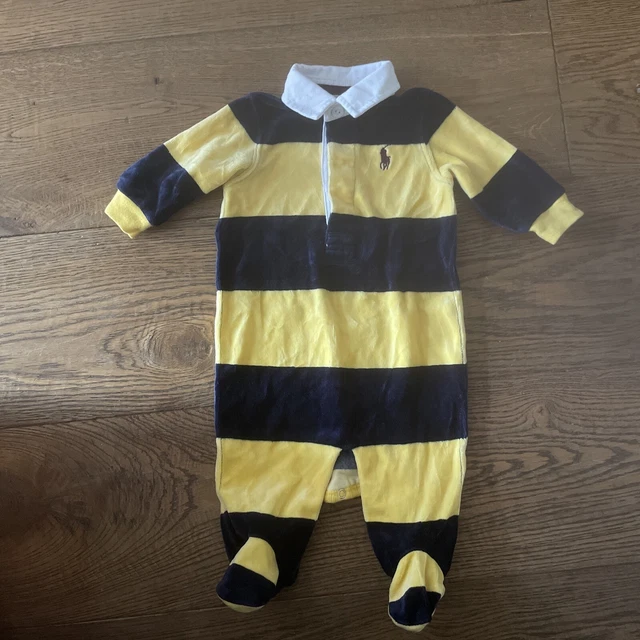 baby ralph lauren baby grow velour