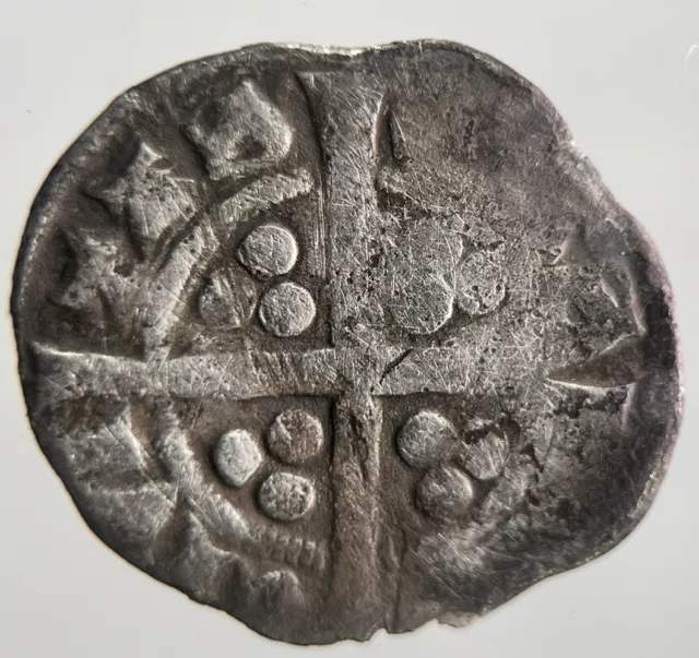 British Edward I 1st Medieval Hammered Silver Penny Coin | a4422