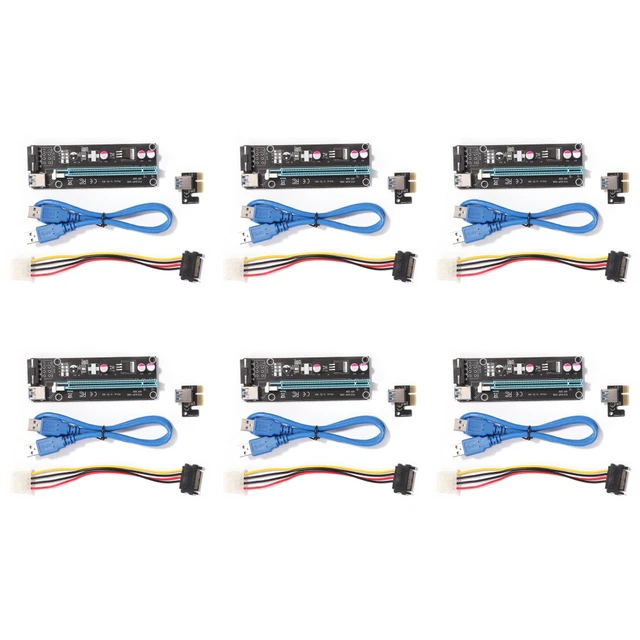 Usb Extender Pci MY# PCIE PCI Express 1x To 16x Extender Riser Card Adapter USB 3.0 ...