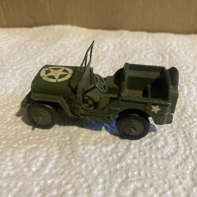 1940s Vintage Dinky Toys US Army Jeep No 153a 2