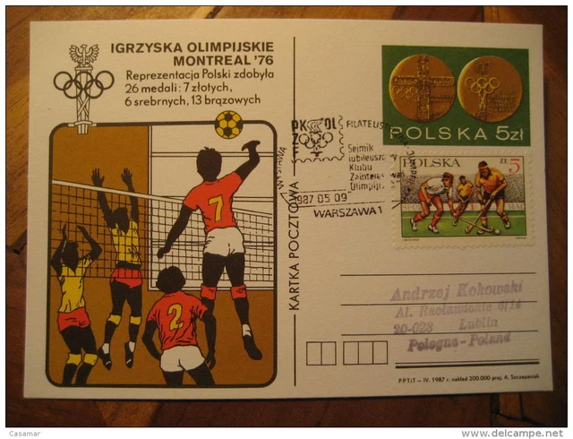 WARSZAWA 1987 VOLLEYBALL Volley Olympic Games Olympics Montreal Canada