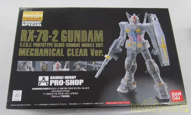 RX 78 2 Gundam Mechanical Clear Bandai Good quality from Japan