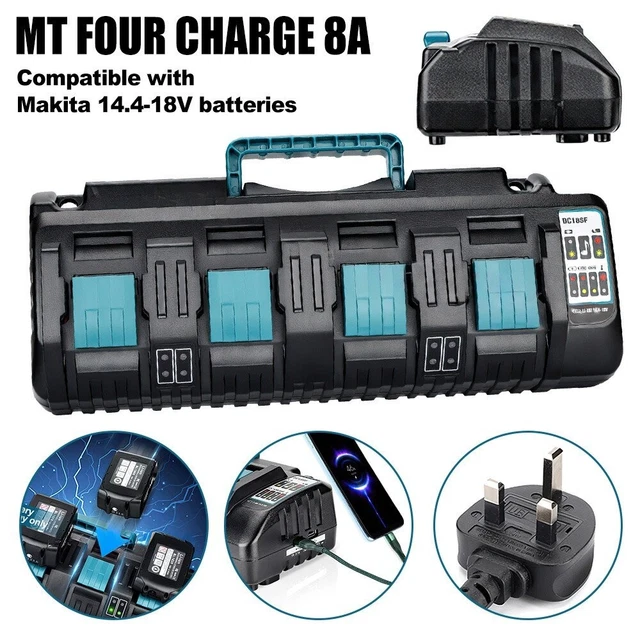 Gralara AL1218 Fast Charger – 14.4V-18V Compatible, Compact Design, For Power Tool Batteries (US Plug)