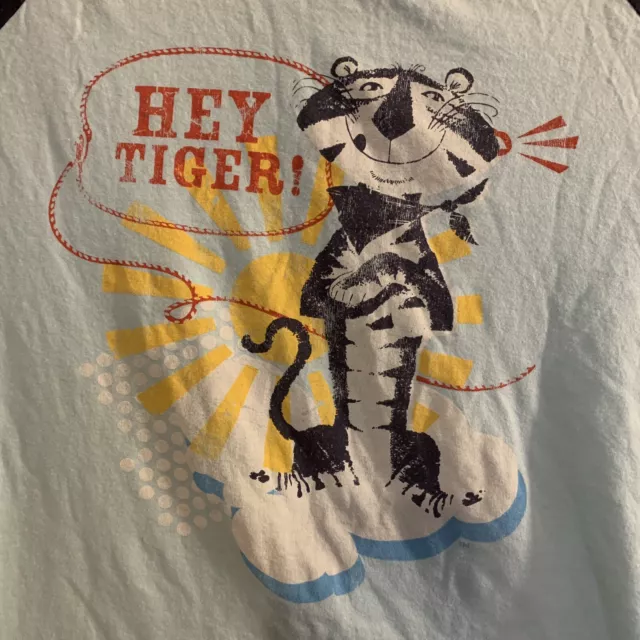 Retro Style Kelloggs TONY THE TIGER Frosted Flakes Hey Tiger! T Shirt Size L 3