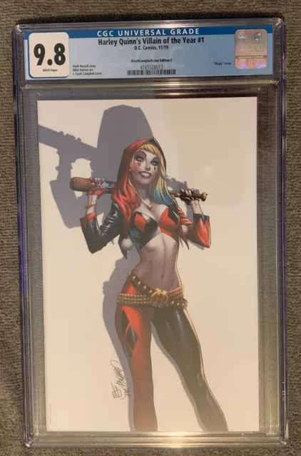 Harley Quinn's Villain of the Year 1 J Scott Campbell Virgin Exclusive E CGC 9.8